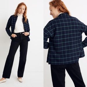 NWT Madewell Green Plaid Bromley Button Down